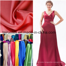 96% Polyester 4% Spandex Stretch Satin for Garment Fabric